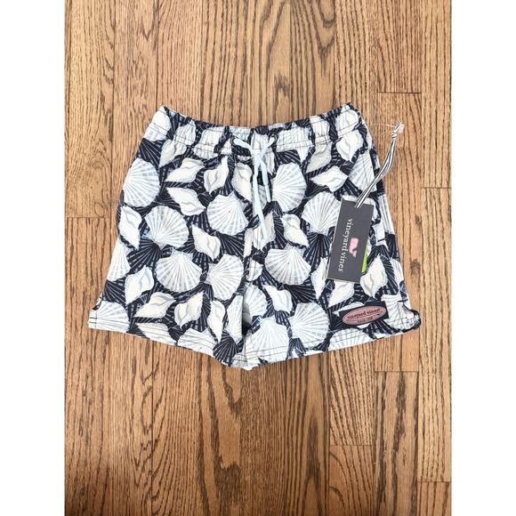 Vineyard Vines Other - Vineyard Vines Boys Chappy Trunks Size 6 Shell Toss Navy Swimwear NWT